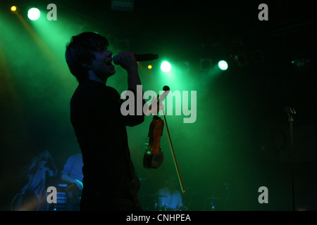 Chanteuse et violoniste norvégien Alexander Rybak, le gagnant du Concours Eurovision de la chanson (2009). Banque D'Images