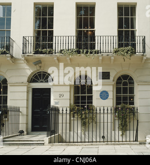 Virginia Woolf's Bloomsbury House London UK GO Banque D'Images