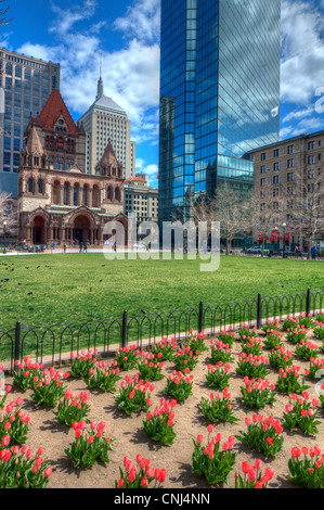 Copley Square est une place publique dans la région de Back Bay de Boston, Massachusetts. Banque D'Images