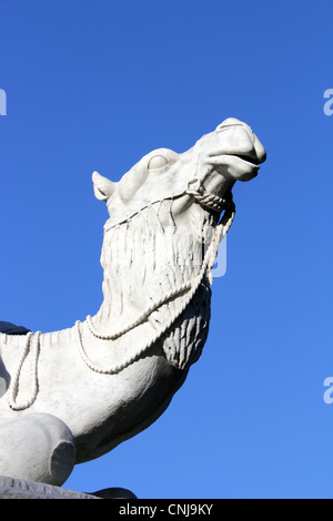 'Afrique' sculptures par William Theed, l'Albert Memorial, Les Jardins de Kensington, London, England, UK Banque D'Images