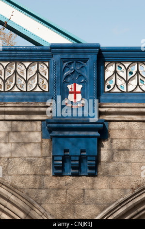 Détail du Tower Bridge, London, England, UK Banque D'Images
