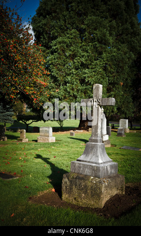 USA (Oregon), Lake Oswego, Oswego Pioneer Cemetery Banque D'Images