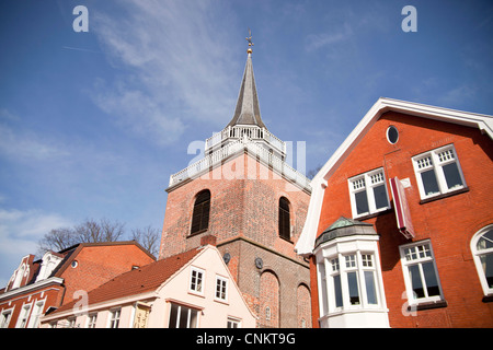 Tour de l'église Lamberti dans Aurich, Frise orientale, Basse-Saxe, Allemagne Banque D'Images