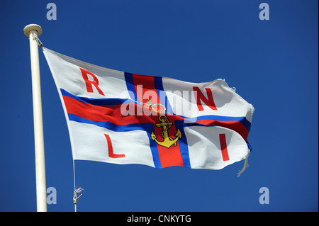 Drapeau de la RNLI UK Banque D'Images