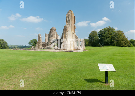 Vieux château de Sherborne dans le Dorset, Sherborne Banque D'Images