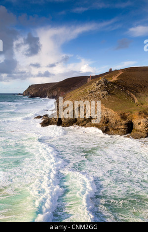 Chapelle à Porth vers papule Coates engine house et St Agnes, Cornwall, UK Banque D'Images