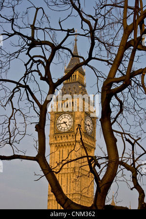 Big Ben Clock Tower 1 e année inscrits au patrimoine mondial de l'UNESCO Palais de Westminster Londres Angleterre Europe Banque D'Images