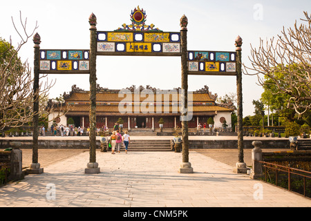 Le Palais Thai Hoa dans la ville impériale, Hue, Vietnam Banque D'Images