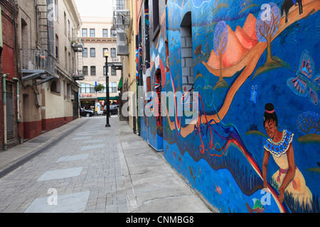Murales, Jack Kerouac Alley, North Beach, San Francisco, Californie, États-Unis d'Amérique, Amérique du Nord Banque D'Images