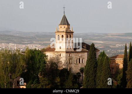 Santa Maria de la Encarnacion (Sta Maria de la Alhambra) Église, Grenade, Andalousie, Espagne, Europe Banque D'Images