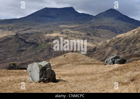 Ben plus Brideig de près de Teanga, Mull, Ecosse Banque D'Images