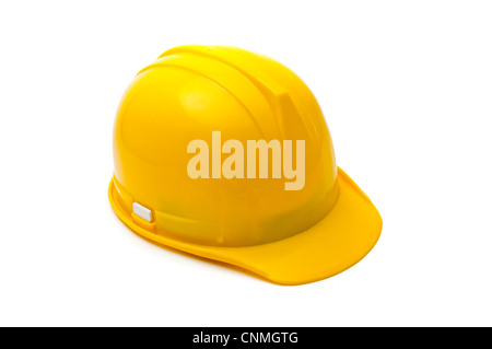 Yellow casque de sécurité, des équipements dans l'industrie de la construction. Banque D'Images