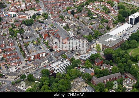 Vue aérienne de Otley Road et Headingley Lane, Leeds Banque D'Images