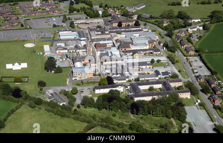 Vue aérienne de l'hôpital orthopédique Robert Jones et Agnes Hunt à Oswestry, Shropshire, Royaume-Uni Banque D'Images
