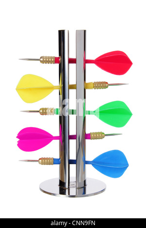 Fléchettes sur Stand Banque D'Images