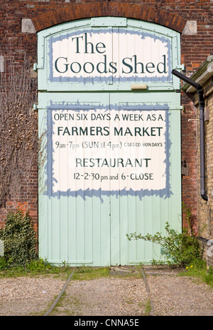 Farmers Market et Restaurant Les marchandises Shed Canterbury Kent UK Banque D'Images