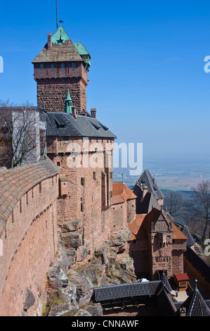 Chateau de haut-koenigsbourg france alsace château Banque D'Images