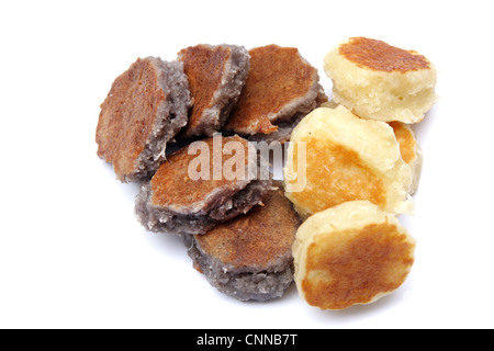 Thai dessert , Ba - Bin , gâteau de noix de coco Thaï Banque D'Images