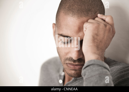 Close-up Portrait of Man Banque D'Images