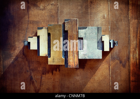 Typographie de 1 Banque D'Images