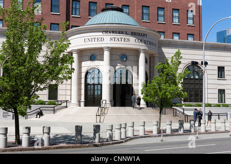 Le Charles L. Brieant United States Federal Building et palais de justice (District Sud de New York) à White Plains, New York. Banque D'Images