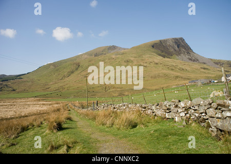 Y Garn et Nantlle Rhyd Ddu en crête de Snowdonia, le Nord du Pays de Galles Banque D'Images