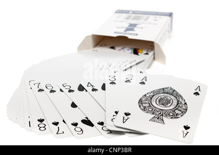 Pack non scellés de Waddington numéro un de cartes à jouer Banque D'Images