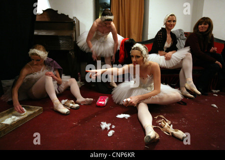 Le Lac des cygnes Ballet de Piotr Tchaïkovski au Théâtre National de Belgrade, Serbie. Banque D'Images