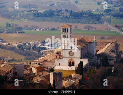 La basilique de San Francesco d'Assisi, Italie Banque D'Images