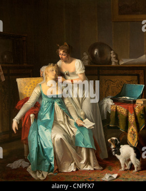 Mauvaise nouvelle -- Le Mauvaise Nouvelle 1804 par Marguerite Gerard 1804 1761-1837 France French Banque D'Images