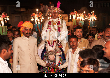 Inde Rajasthan Tradition Costume Indien Festival Banque D'Images