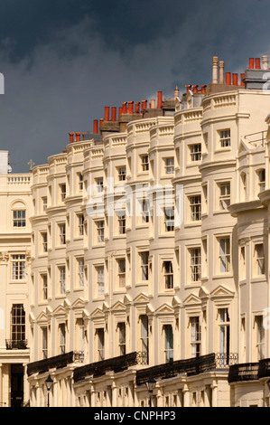 Maisons et appartements dans la région de Regency Square du Nouveau-Brunswick, Hove, East Sussex. Banque D'Images