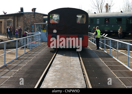 Kleinlokomotive DRG (classe I Gmeinder) à l'platine de fer Banque D'Images