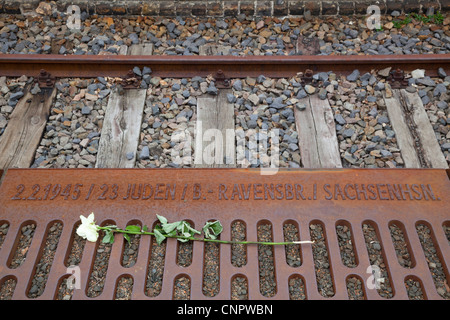 Mahnmal Gleis 17, Köpenick, Berlin, Allemagne Banque D'Images