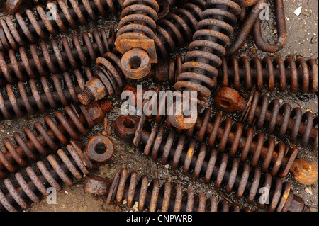 Ressorts métalliques pour les engins de pêche Drague à pétoncles Banque D'Images