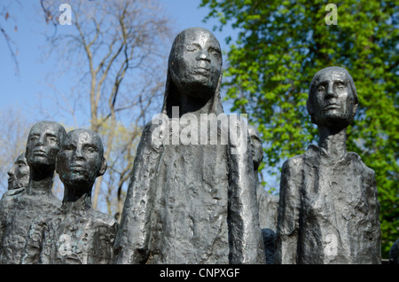 Mémorial juif à l'extérieur de vieux cimetière juif à Berlin Banque D'Images