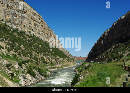 Wind River Canyon, Wyoming Banque D'Images