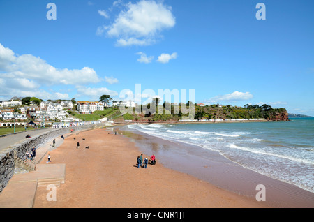 Près de Goodrington sands Torquay dans le Devon, UK Banque D'Images