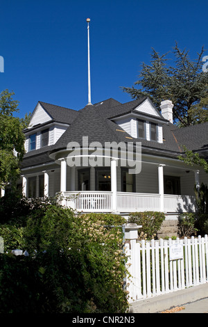 Quartier historique maison sur le sentier pédestre de Kit Carson, Carson City, Nevada, USA Banque D'Images