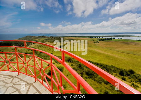 Vue du phare, de l'Allemagne, de Mecklembourg-Poméranie-Occidentale, Hiddensee Banque D'Images