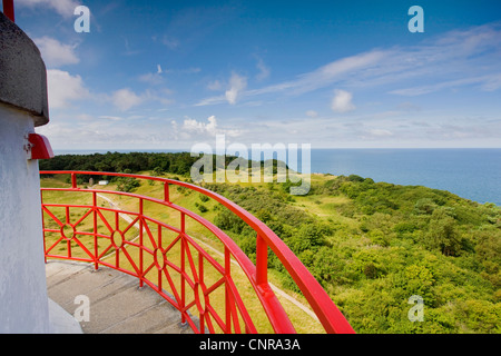 Vue du phare, de l'Allemagne, de Mecklembourg-Poméranie-Occidentale, Hiddensee Banque D'Images