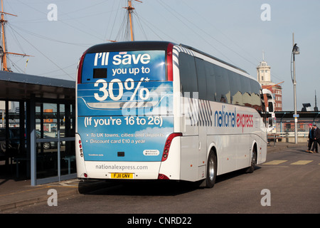 Caetano Levante corsé Volvo B9R Coach exploité par Excelsior Banque D'Images