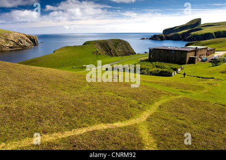 Fair Isle Bird Observatory, Royaume-Uni, Ecosse, îles Shetland, Fair Isle Banque D'Images