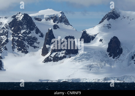 Glacier sur Prins Kalrs Forland, la Norvège, Svalbard Banque D'Images