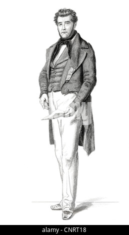 Image de l'homme politique français Alexandre Benoit Loiset, 1797 - 1858, membre de l'Assemblée nationale française, France, 1848, Banque D'Images