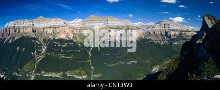 De montagnes en Parc National d'Ordesa, Espagne, Aragon, Pyrénées, Parc National d'Ordesa Banque D'Images