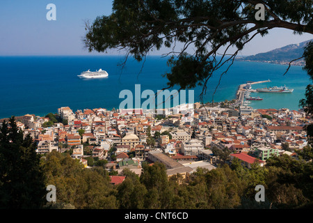 Bohali Bochali (ci-dessus) La ville de Zakynthos Banque D'Images