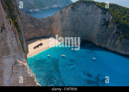 Shipwreck Bay vu de falaise Banque D'Images