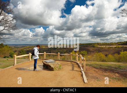 Les Devils Punchbowl, Hindhead. Banque D'Images