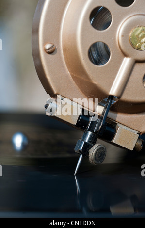 Tête d'entraînement du gramophone Banque D'Images